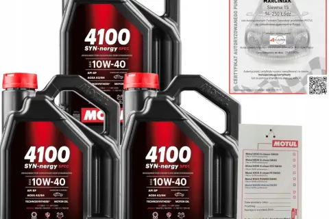 Olej Motul 10W40: idealny wybór dla silników benzynowych i gazowych